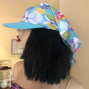 Super cute blue floral hat